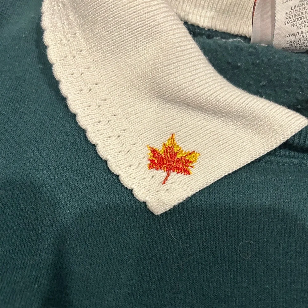 Vintage Collared Fall Sweatshirt - Picture 6 of 8